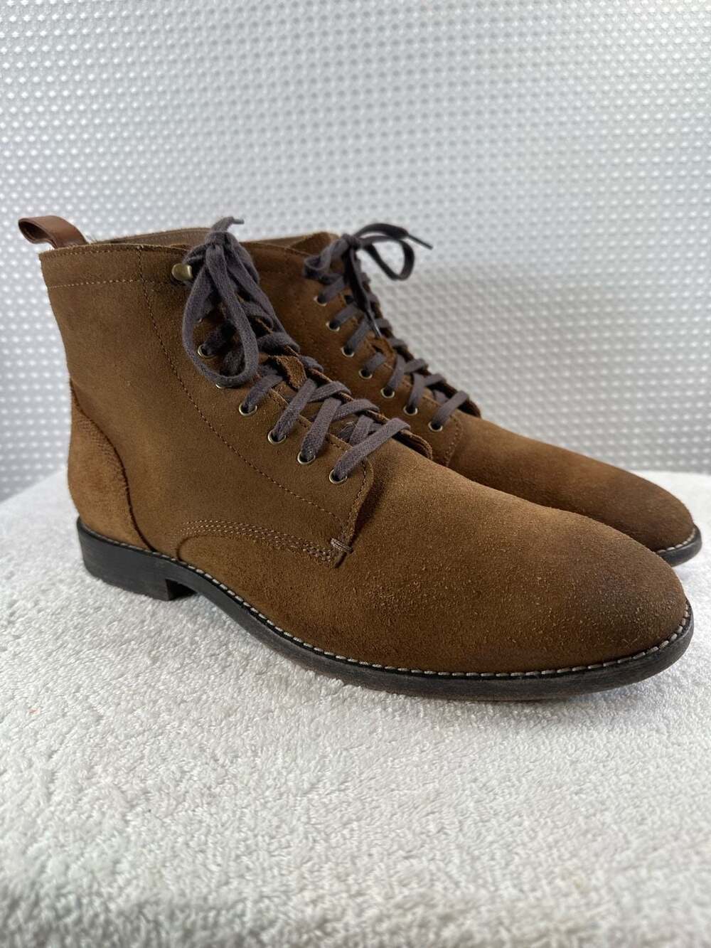 Cole Haan FeatherCraft Grand Boot Brown Suede Size 9M